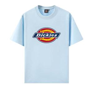 Dickies夏季美式潮牌短袖T恤男2026新款宽松百搭圆领印花运动衣服