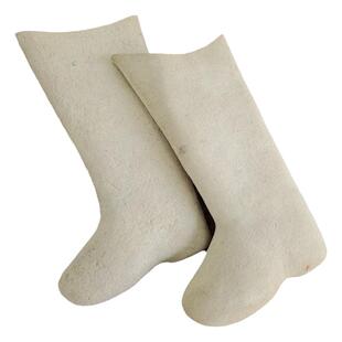 老货长筒毡靴男士冬季防寒保暖纯色高筒雪地羊毛毡靴高腰护腿