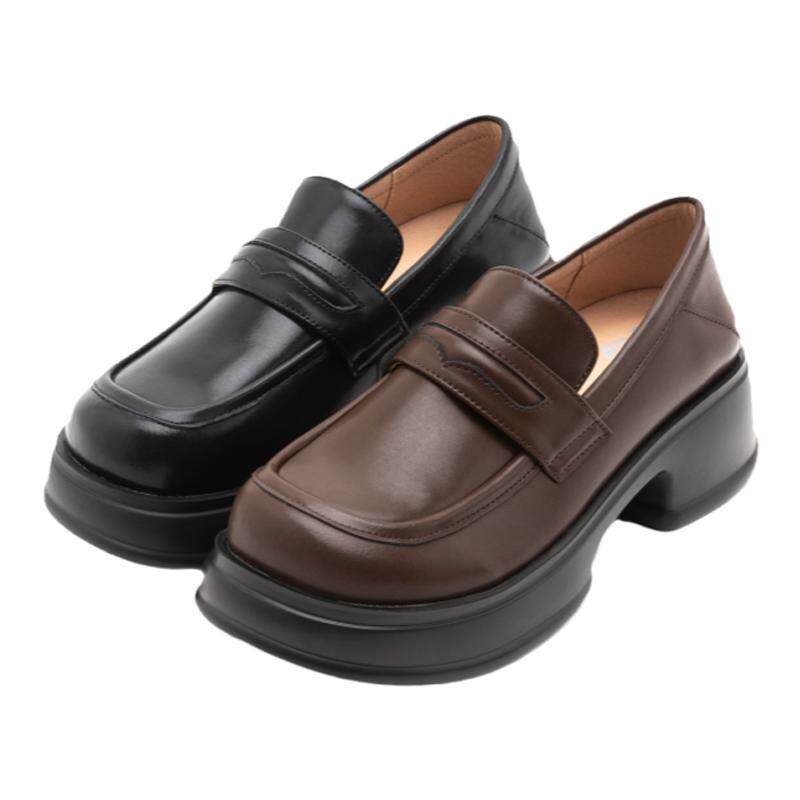 圆头制服皮鞋化雾语学院风韩系