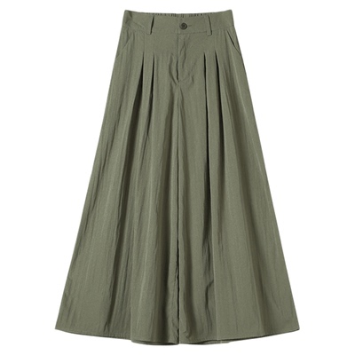 班尼路时尚百搭阔腿A字裙裤女