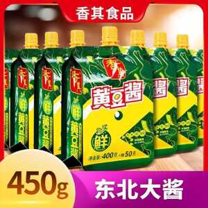 香其黄豆酱450克东北大酱熟酱豆瓣酱炸酱面葱蘸酱菜小袋酱小包装