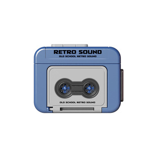 复古创意会唱歌的迷你磁带录音机钥匙扣挂件小礼物玩具可播放音乐