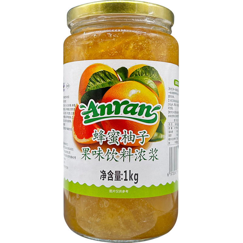 安然蜂蜜柚子茶1000克/瓶新日期