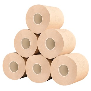 丽之缘空心卷纸竹浆本色酒店卷筒纸家用厕纸卫生纸手纸100克/卷