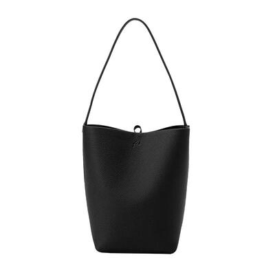 fed头层牛皮雅丹风水桶包