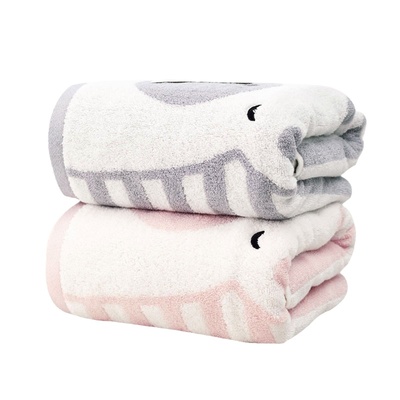 全棉纯棉儿童可爱卡通浴巾2025款