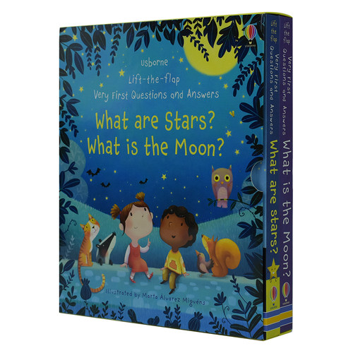Usborne Very First Lift-the-Flap Questions Answers最初的问答套装2册 儿童启蒙英文绘本机关书星星太空科普 英文原版进口图书