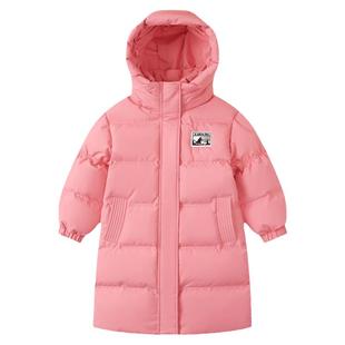 【三防】笛莎女童装羽绒服冬装中大童宝宝儿童加厚外套时尚中长款