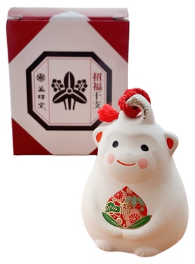 生肖猴子福桃招福好运土铃摆件