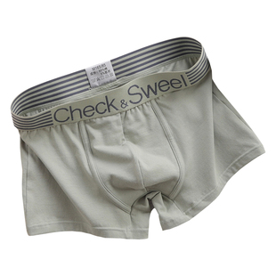 内裤男纯棉四角裤宽松舒适透气青少年大码平角裤头男生秋冬短裤衩