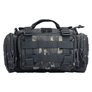 马盖先魔法腰包黑色男战术军迷彩户外登山腰包垂钓路亚腰包工具包