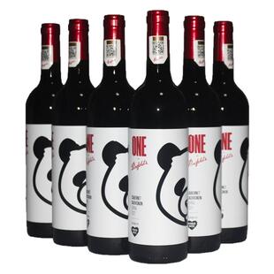 奔富一号 联名系列熊猫 赤霞珠红葡萄酒750ml*6瓶 中国干红葡萄酒