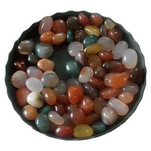 南京雨花石鱼缸造景石七彩石水培花盆鹅卵石彩色石头子铺垫装饰石