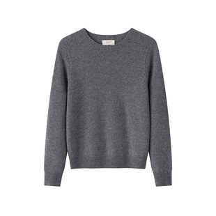 盈妹星落平野丨点子纱全羊毛白色毛衣秋冬内搭上衣女高级感针织衫