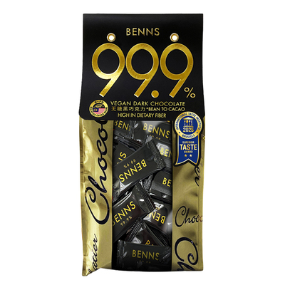 进口BENNS纯黑巧克力80%99%大包
