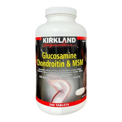 Kirkland柯克兰葡萄糖氨软骨素MSN关节健康240粒瓶装易吸收