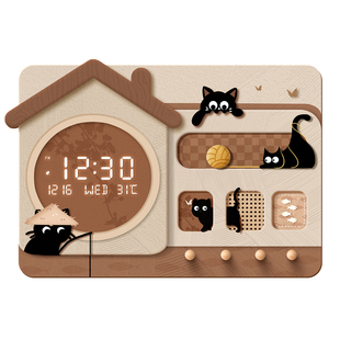 中古风电表箱装饰画2026新款配电箱遮挡挂画复古抽象带洞洞板壁画