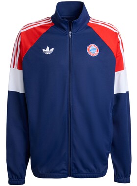 adidas阿迪达斯男子拜仁慕尼黑足球运动训练立领夹克外套KC7796