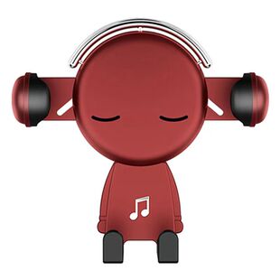 新款可爱车载手机支架倒挂钩汽车出风口导航支撑感应充电固定防抖