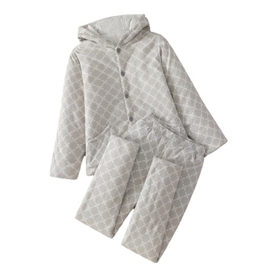 纯棉花棉袄棉裤套装女士防寒棉衣