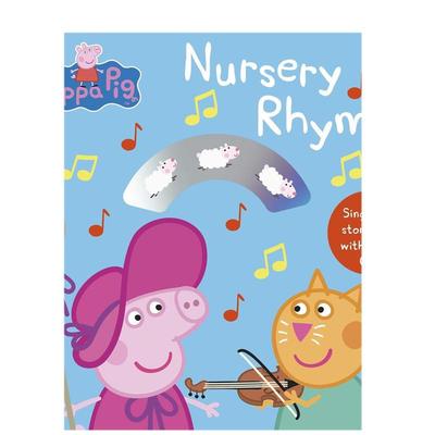 【现货】粉红猪小妹:童谣(故事书和CD)英文儿童绘本IP系列进口原版外版书纸板书【Peppa Pig】Nursery Rhymes(Singalong Storybo
