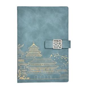 必记中国潮复古风故宫文创A5笔记本子商务办公B5高档日记本文艺精致加厚送礼工作记事本定制可印logo礼盒套装