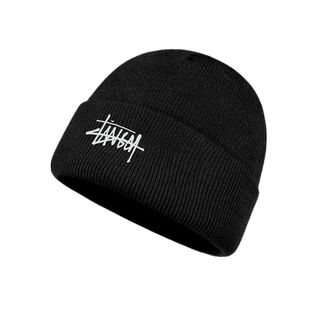 王一博同款帽子男士冬季2025新款针织帽大头围冷帽女款潮牌毛线帽