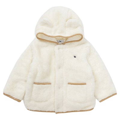 蓝狗儿童冬季可爱小熊羊羔绒外套