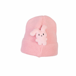 萨刻立体兔兔！女冬毛线帽冷帽加绒保暖针织帽情侣保暖防风大头