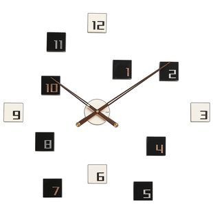 Mandelda现代简约挂钟客厅装饰画带钟表大气餐厅背景墙面高档时钟