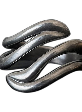 KIKO波纹造型纯银情侣戒指