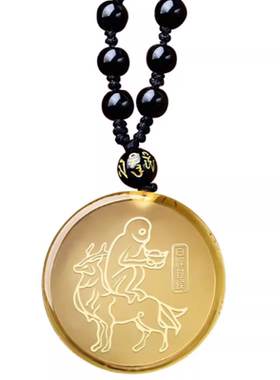 易明白泽封吉侯吊坠2026年属蛇吉祥物男女生肖蛇项链挂件礼物