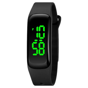 时刻美运动电子手环一体化PU表壳表带防水男女学生腕表儿童手表潮