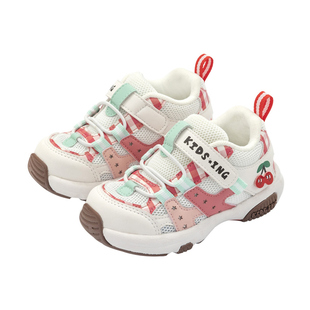 kidsing可迪星女宝宝运动鞋幼儿园秋季童鞋男童小童机能软底鞋子