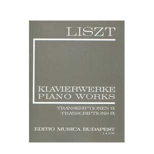 李斯特 钢琴改编曲9 贝多芬6首歌曲和邦特 雷赫的小提琴作品 卷24 布达佩斯乐谱书 Liszt Transcriptions IX II/24 Piano Z13361
