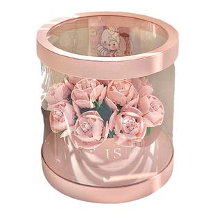 永生花积木玫瑰花束礼盒仿真花纪念情人节礼物送男女朋友浪漫摆件