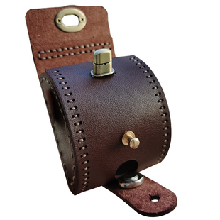 锁扣钢珠包弹弓配件子弹腰包卡扣款加厚超纤皮户外装弹珠手工缝线