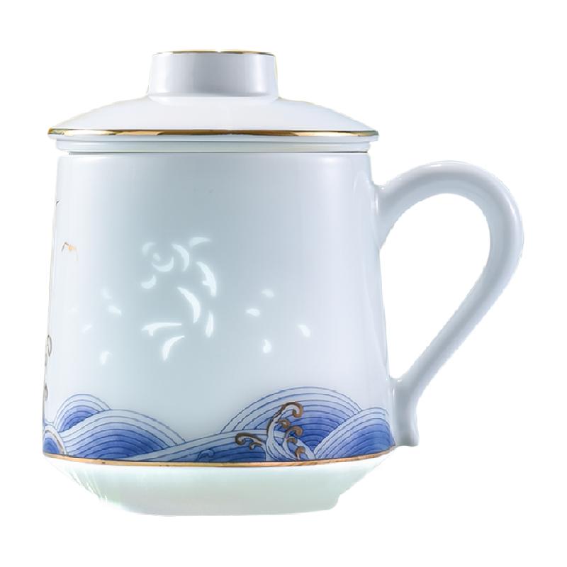 景德镇茶水分离创意设计陶瓷茶具