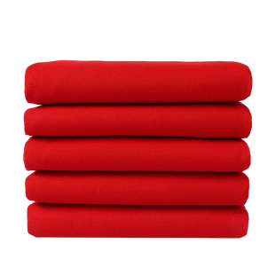 纯棉大红布料喜事结婚红棉布佛布红绸布全棉中国风剪彩开业绸缎布