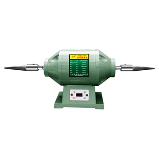 纯铜芯台式抛光打磨机家用工业立式砂轮机220v380v尖轴夹板拉丝机