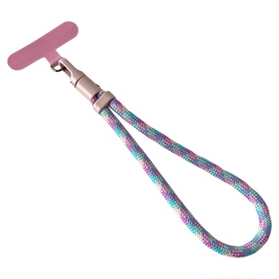 高级新款手机挂绳手腕挂件伸缩可调节卡扣尼龙手绳户外徒步防丢吊绳牢固防盗绳子挂饰旋转扣卡垫夹片女腕绳壳