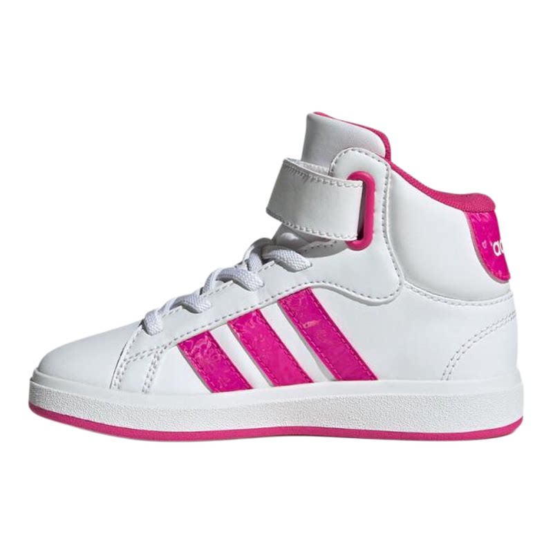 adidas阿迪达斯女小童GRAND COURT高帮运动休闲鞋板鞋JR0806