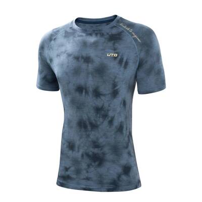 UTO美利奴羊毛扎染速干短袖