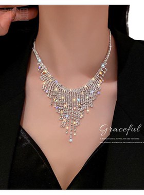 夸张锁骨链项链玉都遇女
