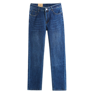 DIVPOLO保罗男士牛仔裤直筒弹力2025秋冬新品休闲简约通勤长裤子