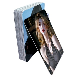 沉墨自印小卡来图定制25张圆角优选咕卡铜版纸覆镜面亮膜自制照片打印明星自拍爱豆周边硬卡拍立得印刷批发