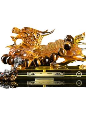 麒麟汽车摆件装饰用品琉璃招财