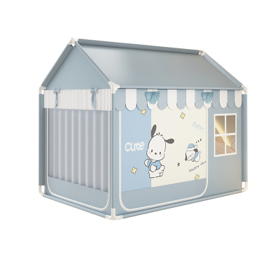 城堡房屋型蚊帐双层遮光帘加厚杆