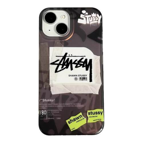 【正品】潮牌stussy斯图西iphone17promax手机壳16promax适用苹果15pro保护套防摔14液态硅胶13情侣全包