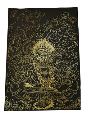 邦基唐卡diy描金手绘佛像自己画